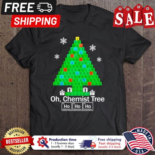 Chemist Tree Ho Ho Ho christmas shirt