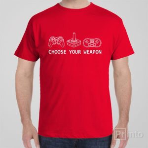 Choose your weapon joysticks T shirt 1