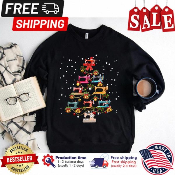 Christmas Tree Sewing Machine shirt