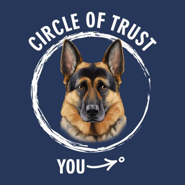 Circle of trust (German Shepherd) – T-shirt