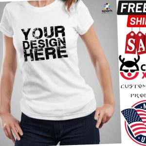 Custom White Gray Black Shirt 1