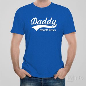 Daddy since XXXX personalised T shirt 1
