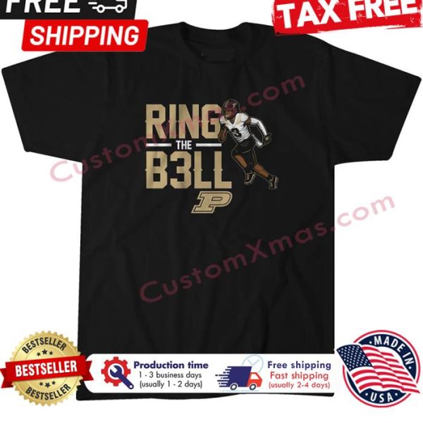 David Bell ring the b3ll Purdue football shirt