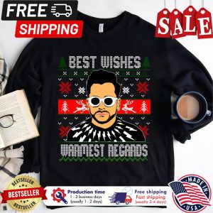 David Rose Best Wishes Warmest Regards Ugly Christmas Holiday Sweatshirt 1