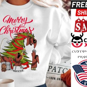 Disney Star Wars Christmas Jawa Baby Yoda Merry Christmas shirt 1