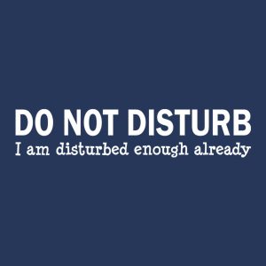 Do not disturb T shirt 2
