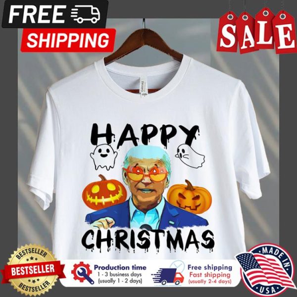 Donald Trump pumpkin happy christmas halloween shirt