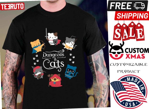 Dungeons And Cats Dragons Shirt