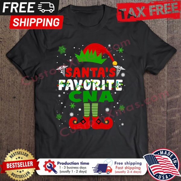 ELF Santas Favorite CNA Christmas shirt