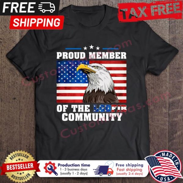 Eagles proud member of the LGBFJB community american flag shirt