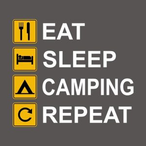 Eat Sleep Camping Repeat T shirt 2