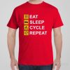 Eat Sleep Cycle Repeat – T-shirt
