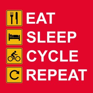 Eat Sleep Cycle Repeat T shirt 2