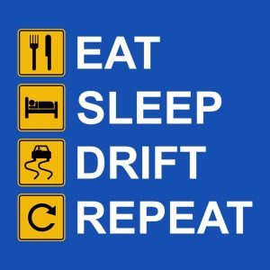 Eat Sleep Drift Repeat T shirt 2