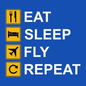 Eat Sleep Fly Repeat - T-shirt 1 Eat Sleep Fly Repeat T shirt 2
