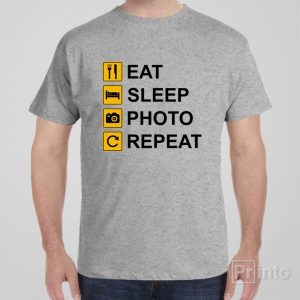 Eat Sleep Photo Repeat T shirt 1