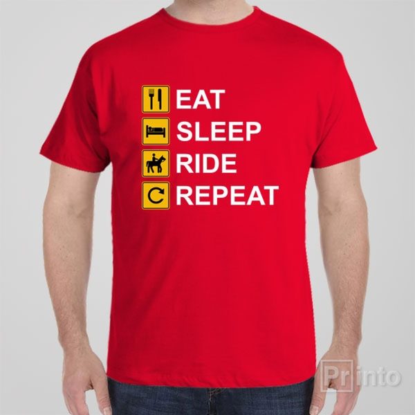 Eat Sleep Ride Horses Repeat – T-shirt