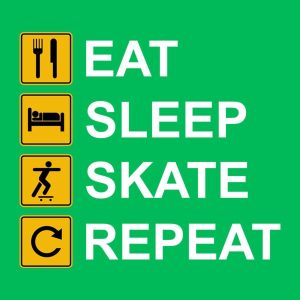 Eat Sleep Skate Repeat - T-shirt 1 Eat Sleep Skate Repeat T shirt 2