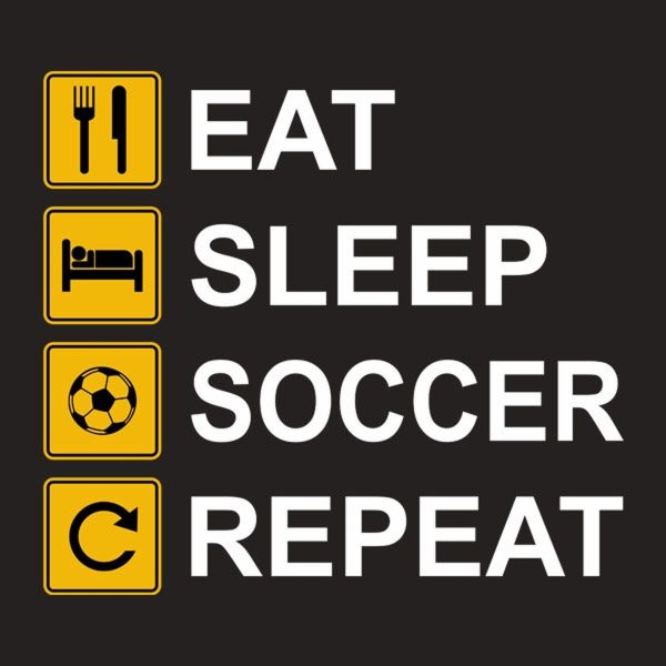 Eat Sleep Soccer Repeat – T-shirt