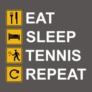 Eat Sleep Tennis Repeat T shirt 2