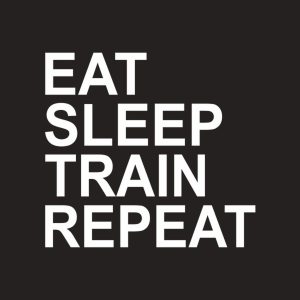 Eat Sleep Train Repeat T shirt 2