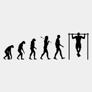 Evolution of Chin ups T shirt 2