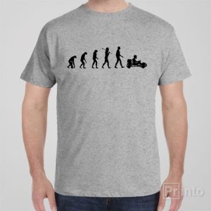 Evolution of Go kart T shirt 1