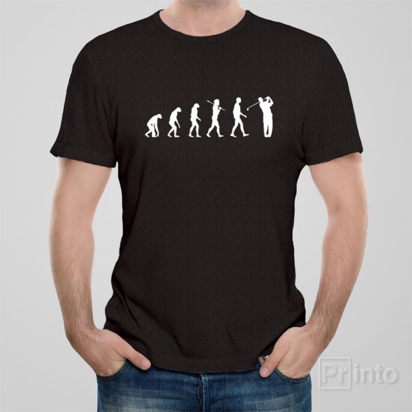 Evolution of Golfer T-shirt