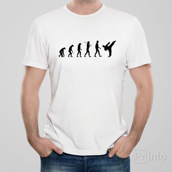 Evolution of Karate T-shirt