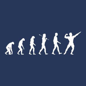 Evolution of bodybuilder - T-shirt 1 Evolution of bodybuilder T shirt 2