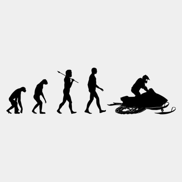 Evolution of snowmobile – T-shirt