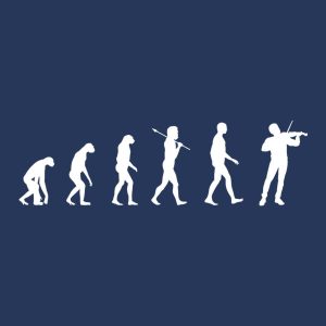 Evolution of violinist T-shirt 1 Evolution of violinist T shirt 2