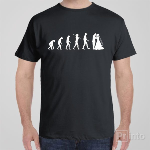 Evolution of wedding – T-shirt