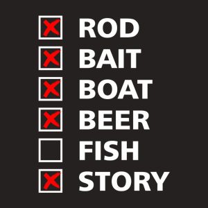 Fishing checklist T shirt 2