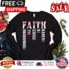 Floral faith forwarding all issues to heaven shirt
