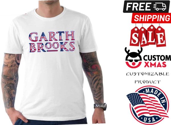 Garth Brooks America Flag Title Shirt