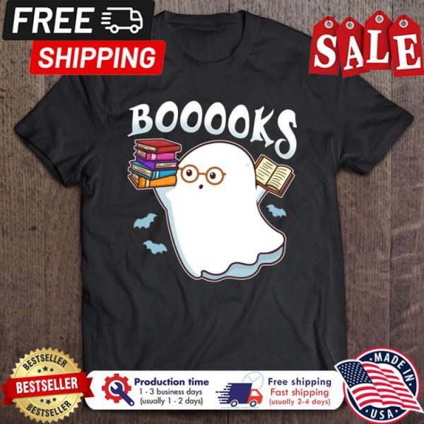 Ghost boooks halloween shirt