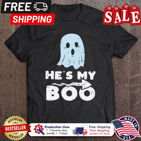 Ghost hes my boo halloween shirt