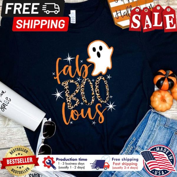 Ghost leopard Fab boo louse halloween shirt