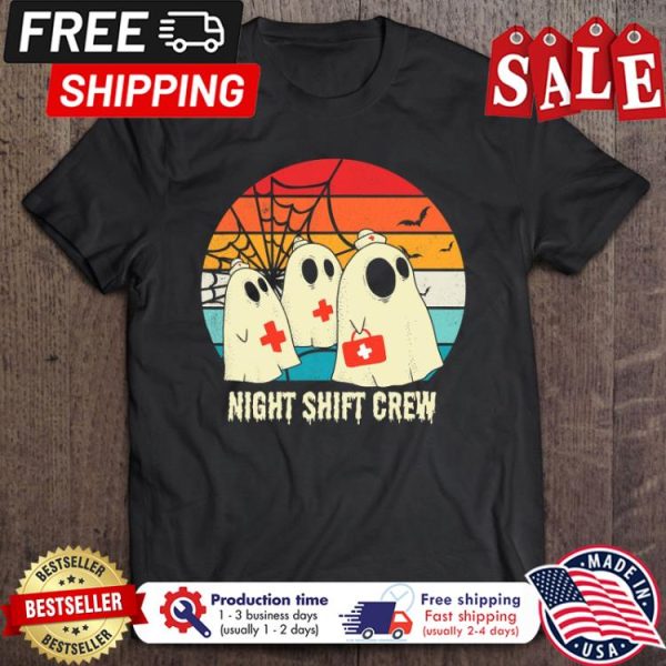 Ghosts night shift crew vintage halloween shirt