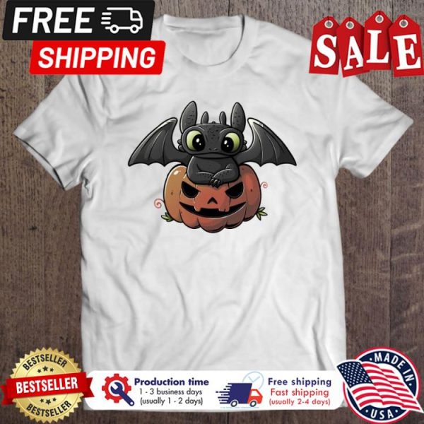 Gift of the Night Fury dragon pumpkin halloween shirt