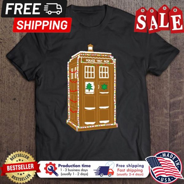 Gingerbread Tardis Doctor Who Merry Christmas shirt