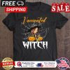 Girl vaccinated pumpkin witch halloween shirt