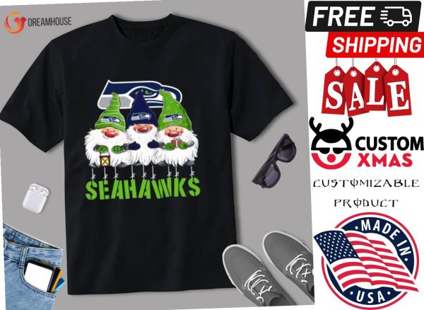 Gnomies Seattle Seahawks Christmas Shirt