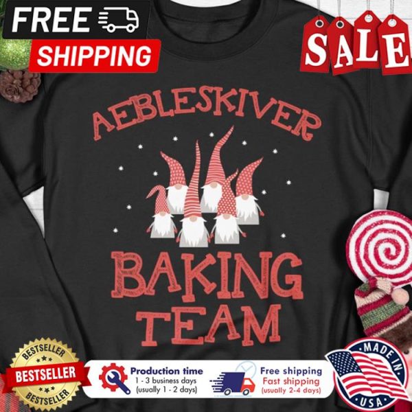 Gnomies aebleskiver baking team christmas shirt