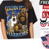 Golden State Warriors Rap Hip Hop Bootleg Style New Black Shirt