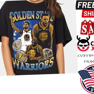 Golden State Warriors Rap Hip Hop Bootleg Style New Black Shirt