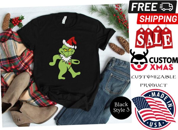 Grateful Dead Dancing Bear Grinch Christmas Shirt