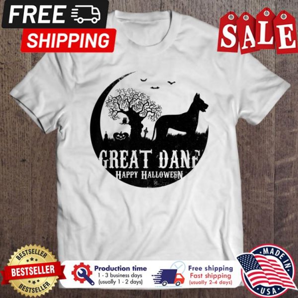 Great Dane Dog Happy Halloween shirt