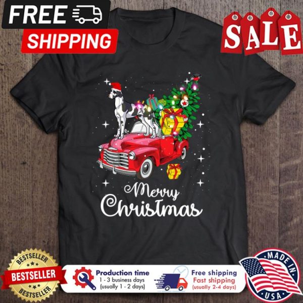 Great Dane truck vintage merry christmas shirt